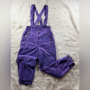 Vintage Spyder Iridescent Purple 70’s style Ski/Snow Bibs/Pants